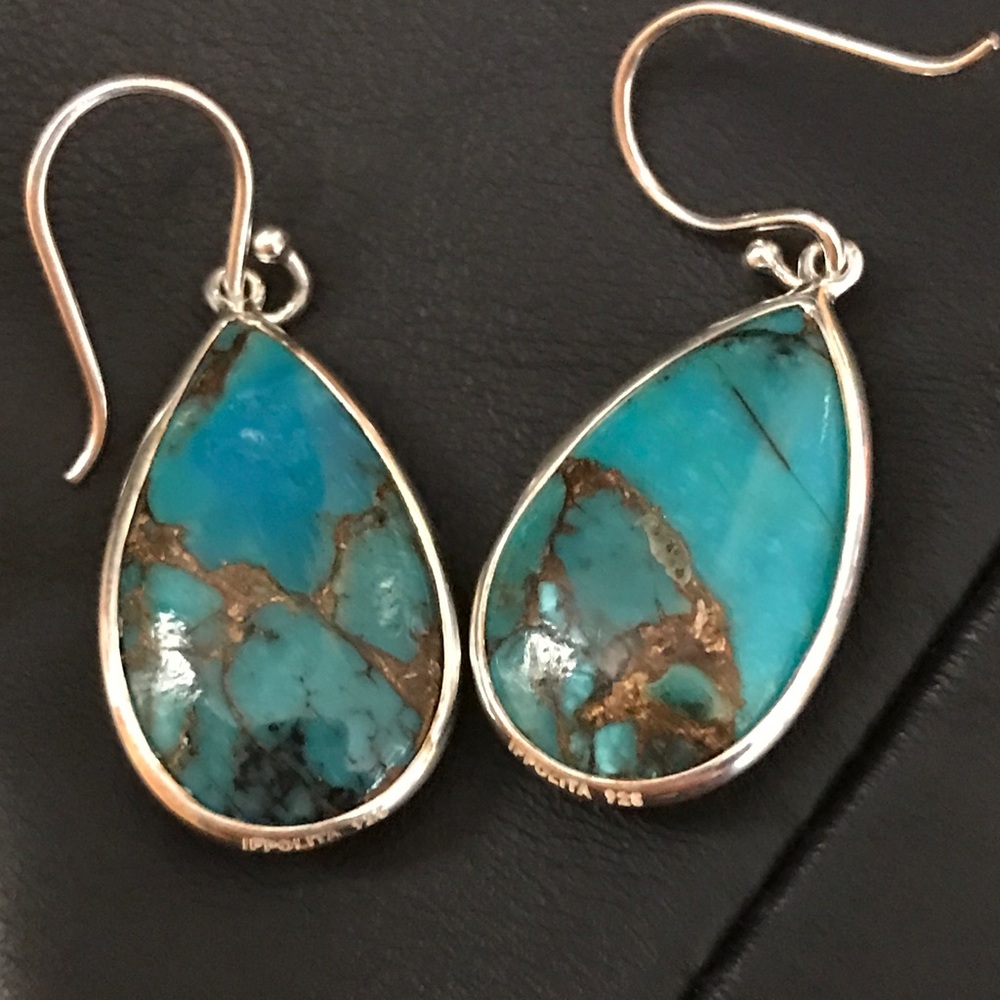 IPPOLITA Rock Candy🍭teardrop turquoise earrings - Picture 2 of 4