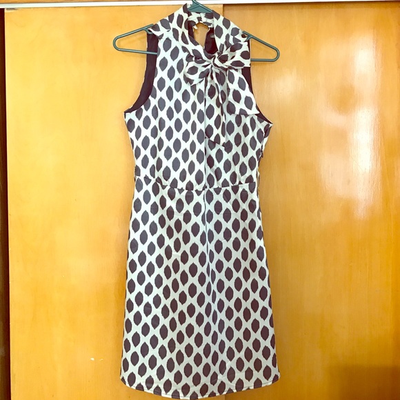 Blue polka dot dress