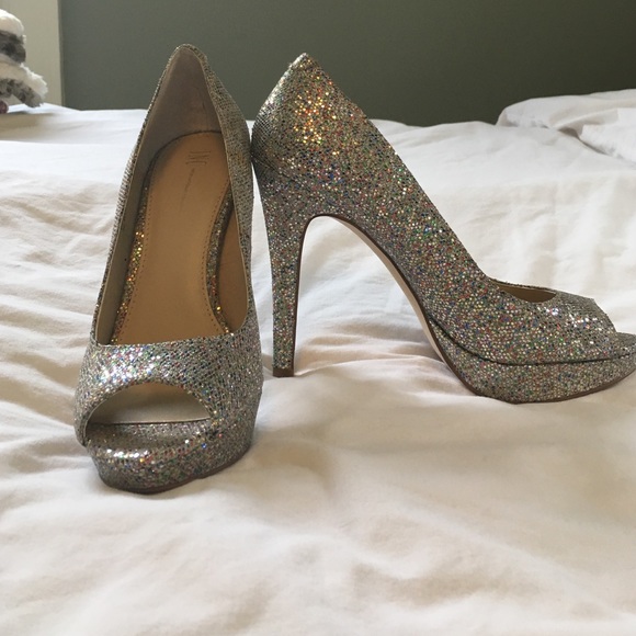 INC Multi Color Sparkle Heels