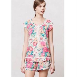 Eloise Coral Vine PJ top