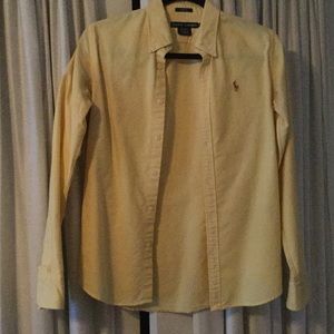 Ralph Lauren Yellow Button Down Sz 4