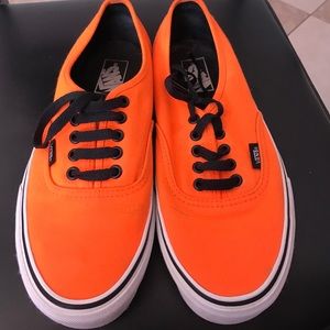 Neon Orange Vans (unisex)