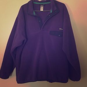PATAGONIA SYNCHILLA PURPLE PULLOVER MEN'S SIZE L