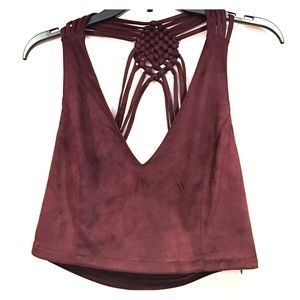 Suede Purple Croptop