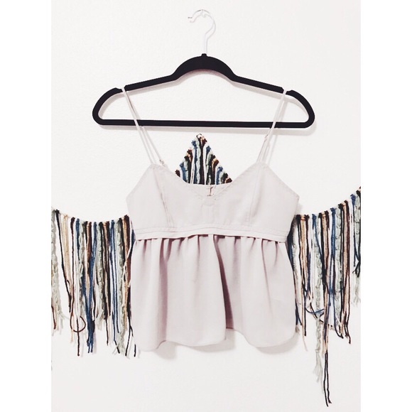 Kimchi Blue gray babydoll tank