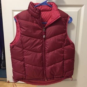 LL Bean Reversible Down Puffy Vest - Small