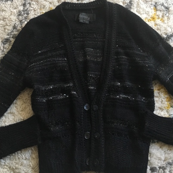 Hanii y Medium Black Knit Cardigan