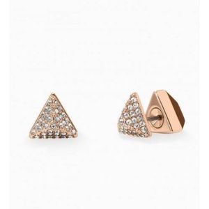 Stella & Dot Deja Vu earrings Rose Gold
