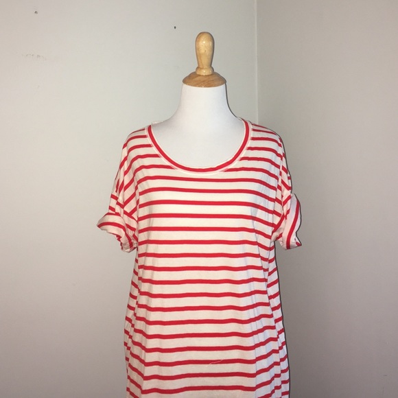 J. Crew Tops - J. Crew Striped Long T-Shirt
