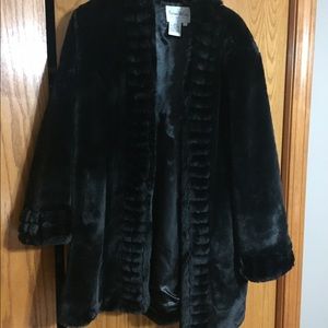 Pamela McCoy Faux Fur Coat