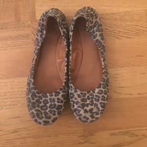 Lucky Leopard Print Ballet Flats - Size 9.5