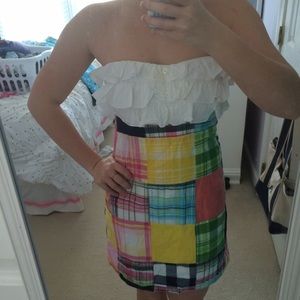 Lilly Pulitzer Madras Strapless Dress