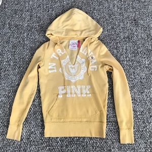 PINK Victoria's Secret Yellow Hoodie