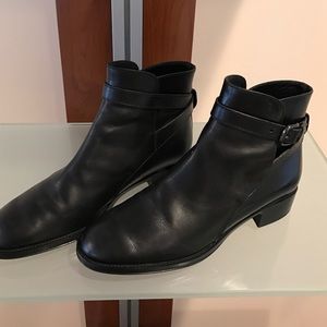 TOD'S ankle boots black leather