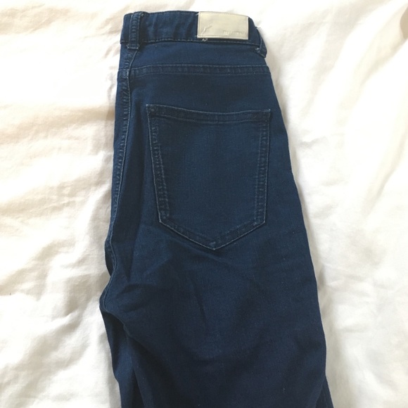 High Rise Dark Blue Wash Jeans