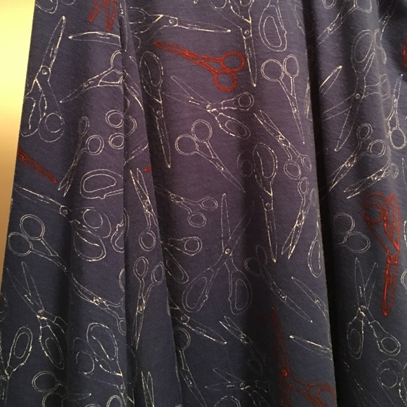 Lularoe scissor skirt Azure