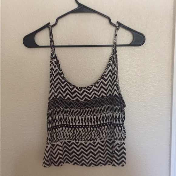 Tribal black and white tank top - Picture 1 of 1