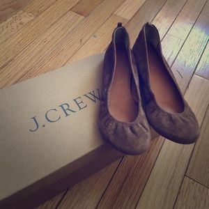 J.Crew Cece ballet flats cognac color size 6