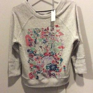 Anthropologie paint by number light sweat shirt
