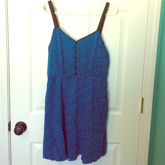 Blue patterned dress - Picture 2 of 3