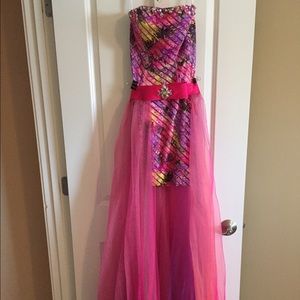 Two piece prom dress