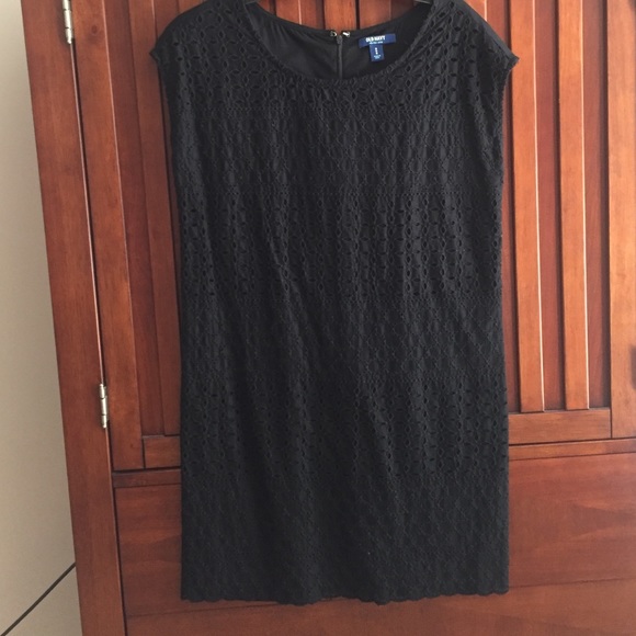 Black Eyelet Old Navy Dress - Picture 1 of 4
