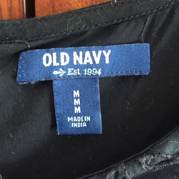 Black Eyelet Old Navy Dress - Picture 3 of 4