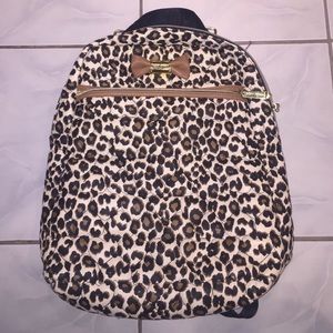 Cute Betsey Johnson Leopard Book bag/back pack