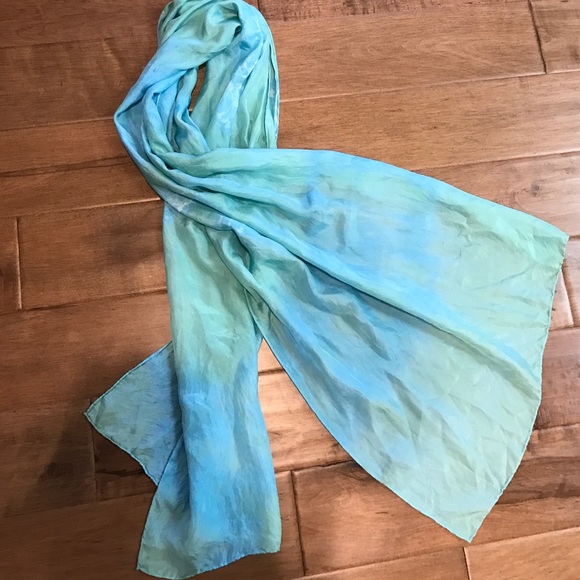 Silk ty dye scarf