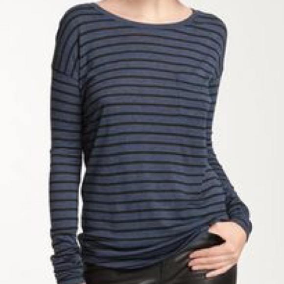 Vince | Tops | Vince Striped Pocket Tee 