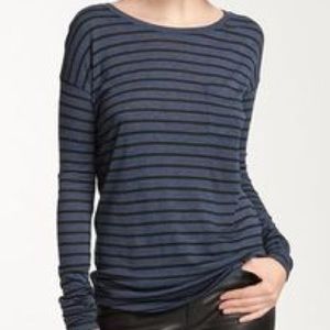 Vince Striped Pocket Tee