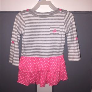 Carter's Pink & Gray Dress