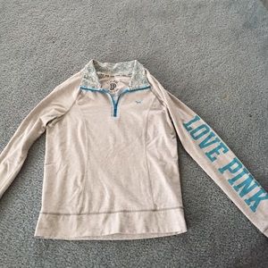 Victoria secret pink half zip yoga