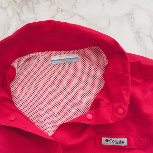 HOT PINK COLUMBIA PFG SHIRT
