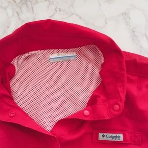 HOT PINK COLUMBIA PFG SHIRT