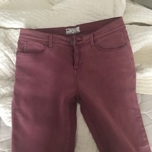 Free people rose colored jeans! Never worn!