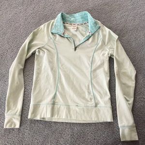 Victoria secret pink half zip yoga