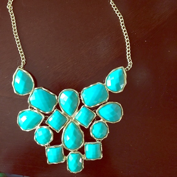 Teal bubble necklace