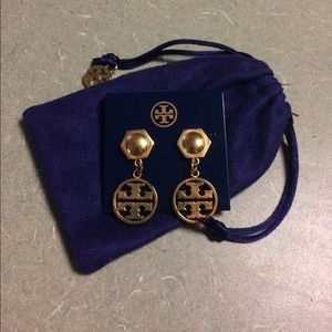 Tory burch Circle Logo Earrings
