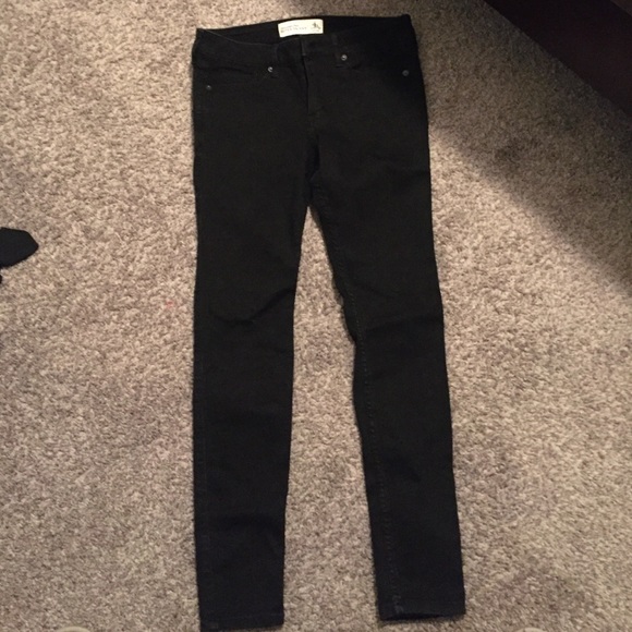 Abercrombie Black Super Skinny Jeans