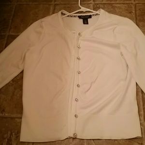 White cardigan WHBM