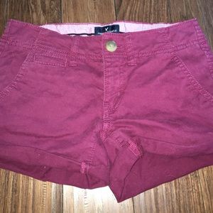 Maroon Shortie Trousers/Shorts