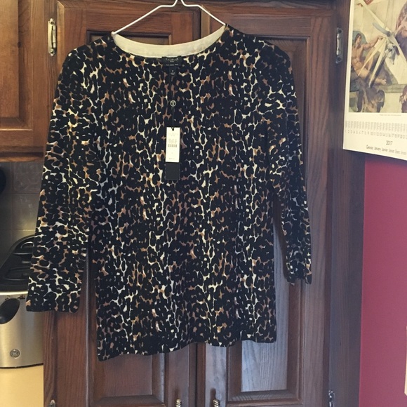 Talbots sweater 3/4 sleeve this a petit.