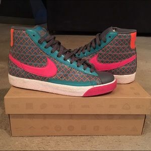 Authentic Colorful Nike Hi- Top Blazers Sneakers
