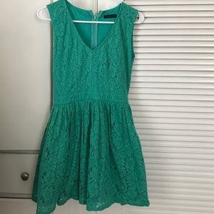 Teal Lace Dress