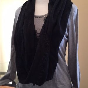 Black infinity scarf