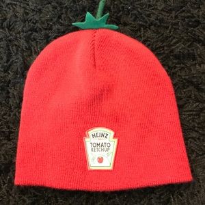 Super cute ketchup/tomato hat