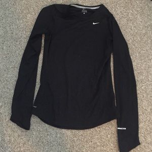 Nike Running Shirt, Black, Size S, Nike Run