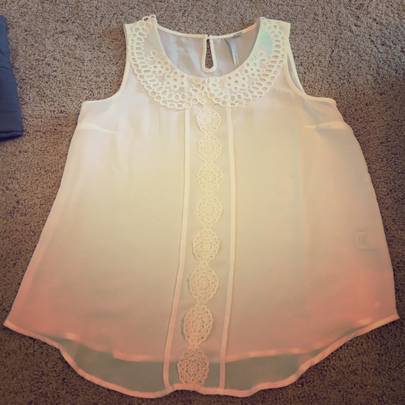 Cream LC blouse. Size small. Like new