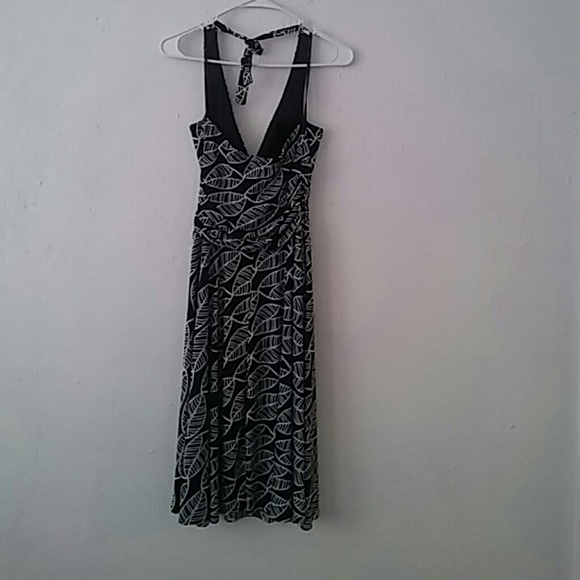 Candies Palm Leaf Halter Dress - Picture 2 of 3